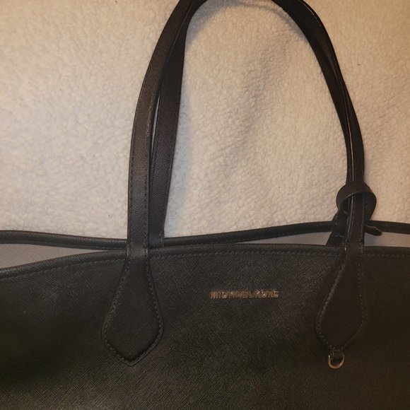 Minimalist Michael Kors Eva Coated Tote Handbag - Picture 10 of 14